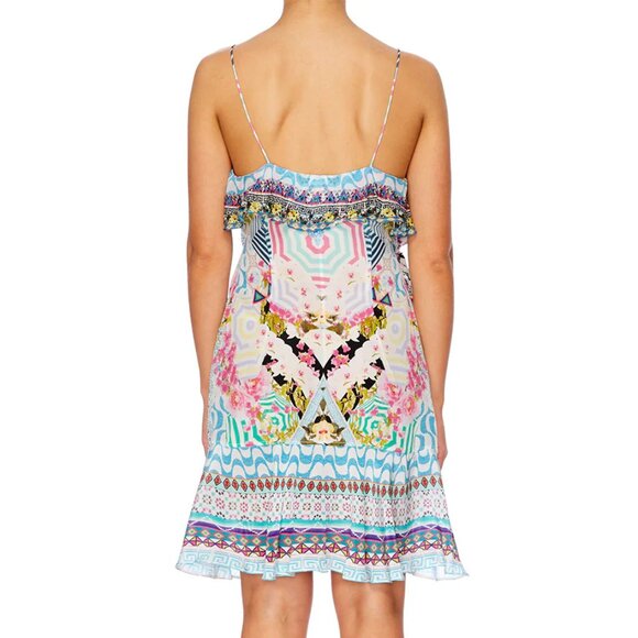 Camilla Under My Wrap Dress With Frill Small b69 - Picture 10 of 11